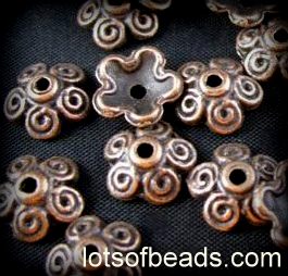 Copper bead cap